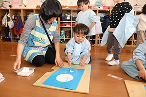 絵画教室　楽しかったね　ひよこ