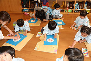 絵画教室　楽しかったね　ひよこ