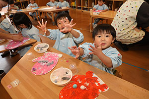 作品展の制作活動　あひる