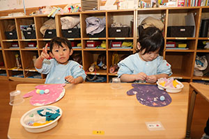 作品展の制作活動　あひる