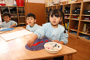 作品展の制作活動　あひる