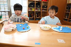 作品展の制作活動　あひる