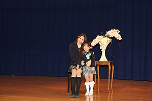 ツーショット撮影の様子　年長組