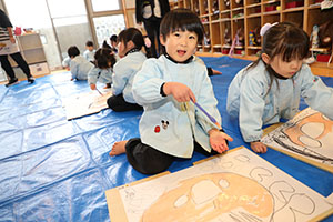 絵画教室　うさぎ・りす・ことり