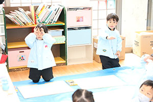 絵画教室　うさぎ・りす・ことり