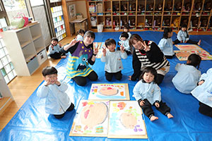 絵画教室　うさぎ・りす・ことり