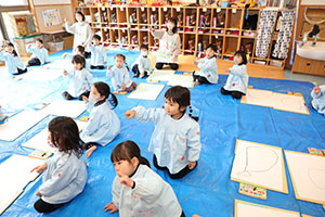 絵画教室　うさぎ・りす・ことり