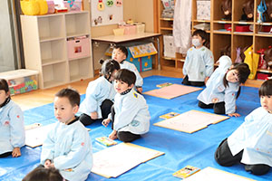 絵画教室　うさぎ・りす・ことり