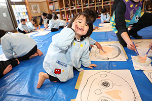 絵画教室　うさぎ・りす・ことり