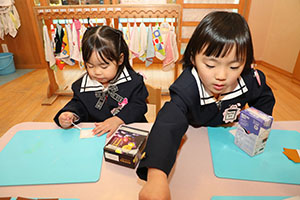 作品展の制作活動　うさぎ