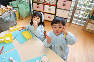 作品展の制作活動　きりん