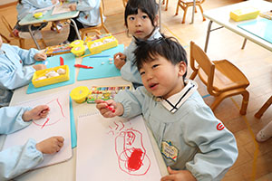 作品展のかんばんの制作　ぱんだ