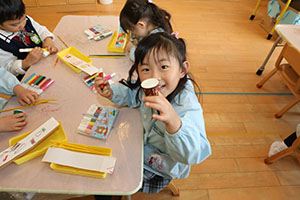 作品展の制作活動　ことり