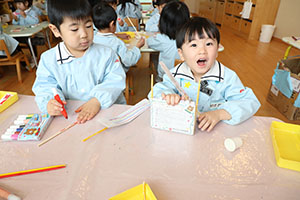 作品展の制作活動　ことり