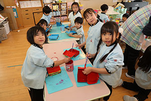 作品展の制作活動　たんぽぽ