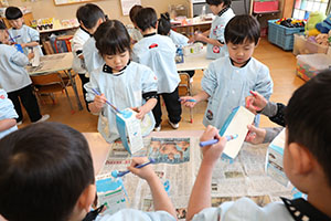 作品展の制作活動　ばら