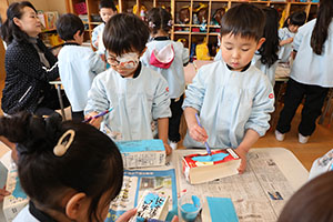 作品展の制作活動　ばら