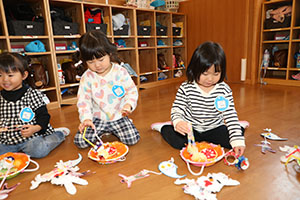 完成した作品で遊びました🎵　ぺんぎん