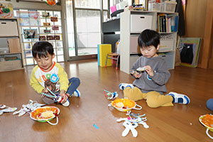 完成した作品で遊びました🎵　ぺんぎん