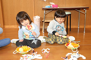 完成した作品で遊びました🎵　ぺんぎん