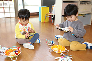 完成した作品で遊びました🎵　ぺんぎん