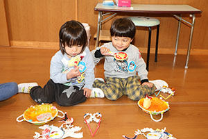 完成した作品で遊びました🎵　ぺんぎん