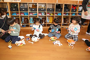 完成した作品で遊びました🎵　ぺんぎん