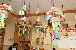 作品展のかんばんの制作　ことり