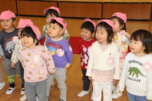 体操教室　楽しかったね　ひよこ