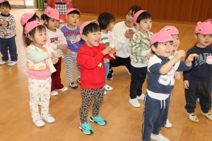 体操教室　楽しかったね　ひよこ