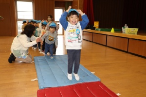 体操教室　楽しかったね　ぺんぎん