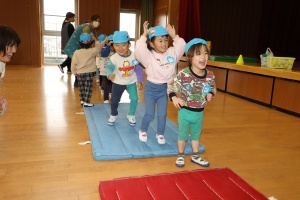 体操教室　楽しかったね　ぺんぎん