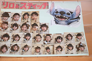 作品展の各クラスの個性あふれる作品　　　年中組