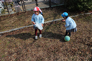 お散歩へでかけました　さくら・りす