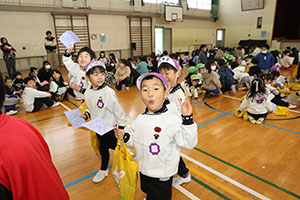 八郷小学校で交流会がありました