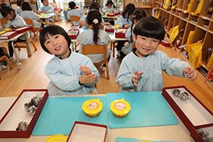 お団子の制作　きりん