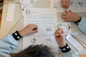 科学教室「色の不思議」　D・E