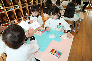 科学教室「色の不思議」　A・B・C