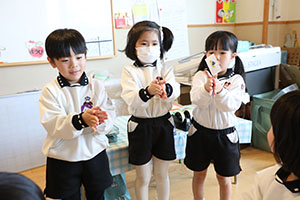 科学教室「色の不思議」　A・B・C