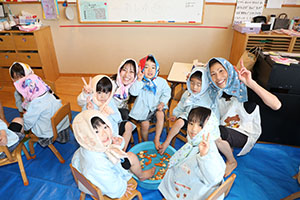 足湯♨気持ちよかったね　こあら（ひよこ）