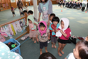 足湯♨気持ちよかったね　こあら（ひよこ）