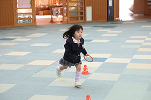 リレー楽しかったね　きりん・うさぎ・B