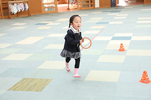 リレー楽しかったね　きりん・うさぎ・B