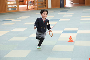 リレー楽しかったね　きりん・うさぎ・B