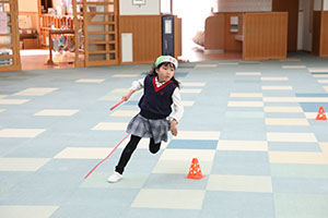 リレー楽しかったね　きりん・うさぎ・B