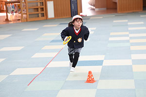 リレー楽しかったね　きりん・うさぎ・B