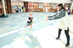 リレー楽しかったね　きりん・うさぎ・B