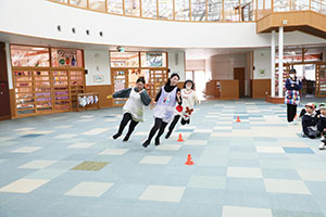 リレー楽しかったね　きりん・うさぎ・B