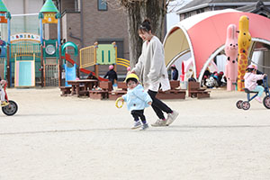 リレー楽しかったね　こあら・ぱんだ