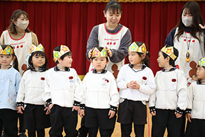 2月生まれの誕生会　「ドッジボール」　 年中組